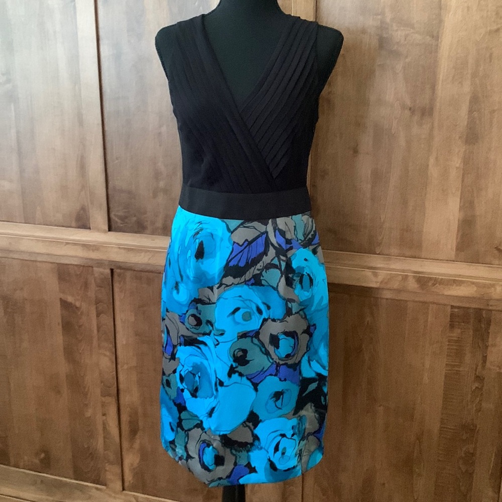 Flattering silky dress work cocktail or church Small